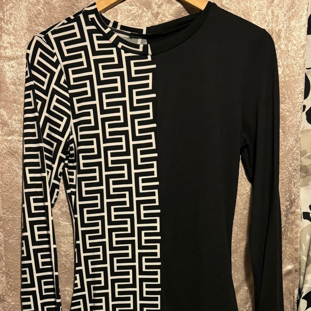 Long sleeve ankle length dress